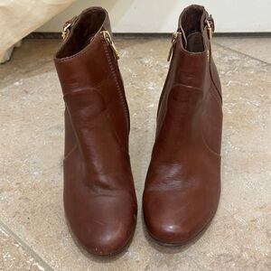 Tory Burch Rich Brown Ankle Boots